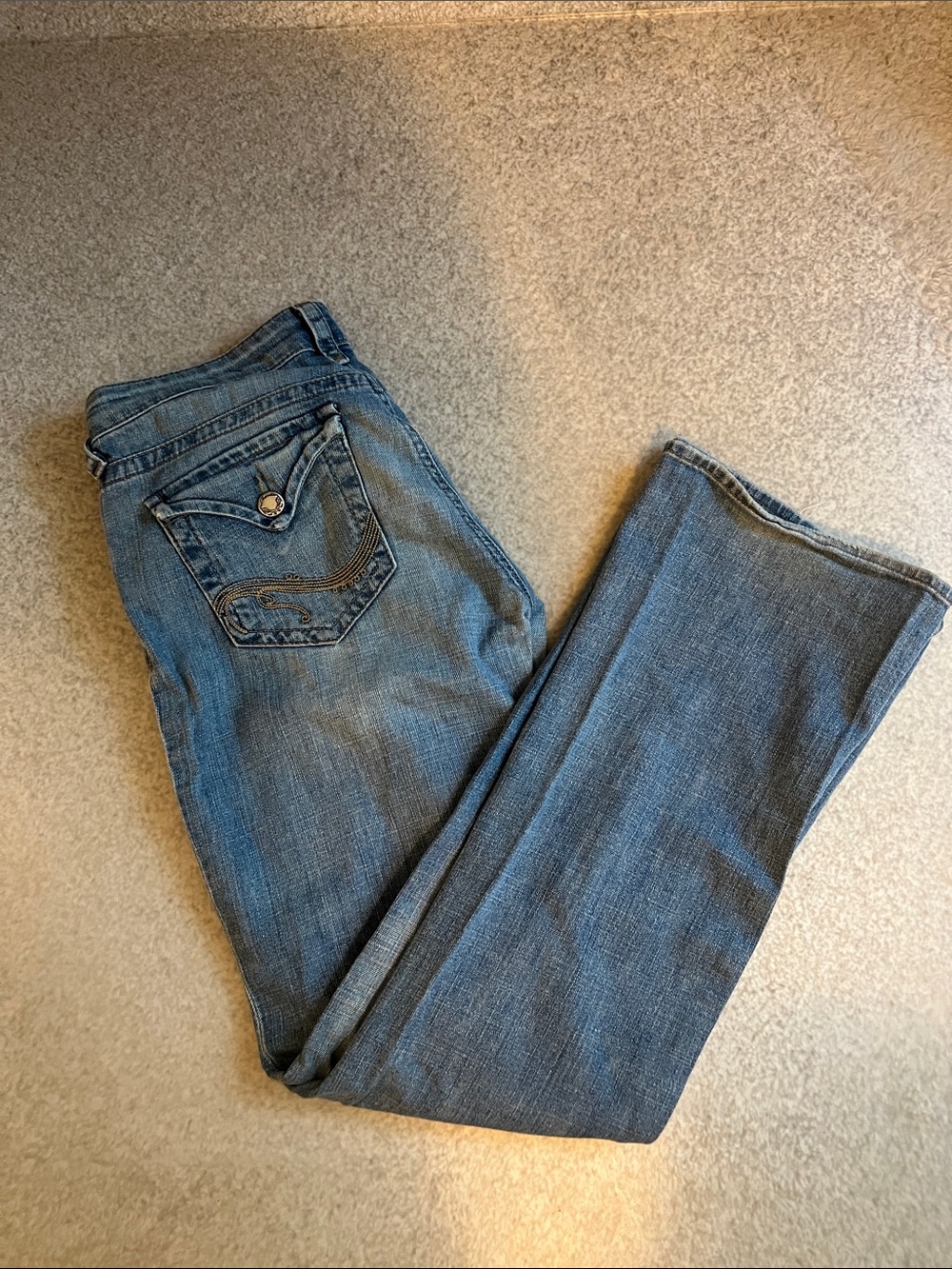 Mavi Women’s Boot-Cut Jeans in Medium Blue Wash style Abbie 29x32
